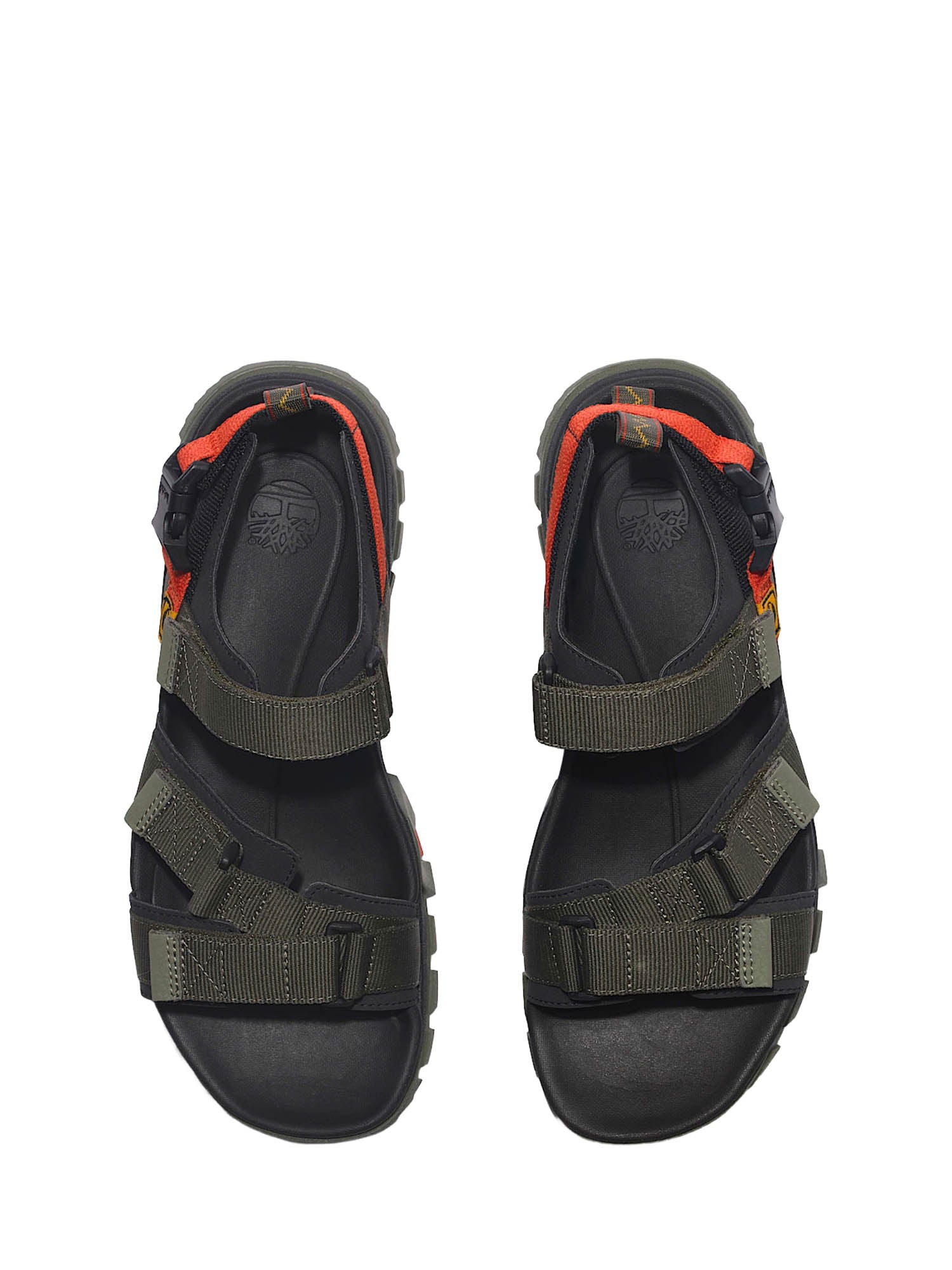 Sandali con strappi Verde Timberland