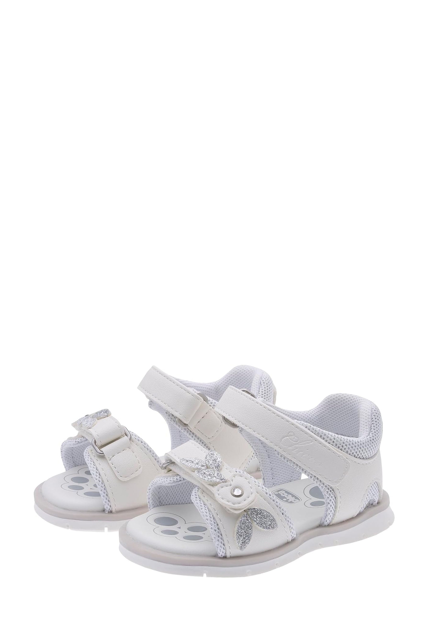 Sandali con strappi Bianco Chicco