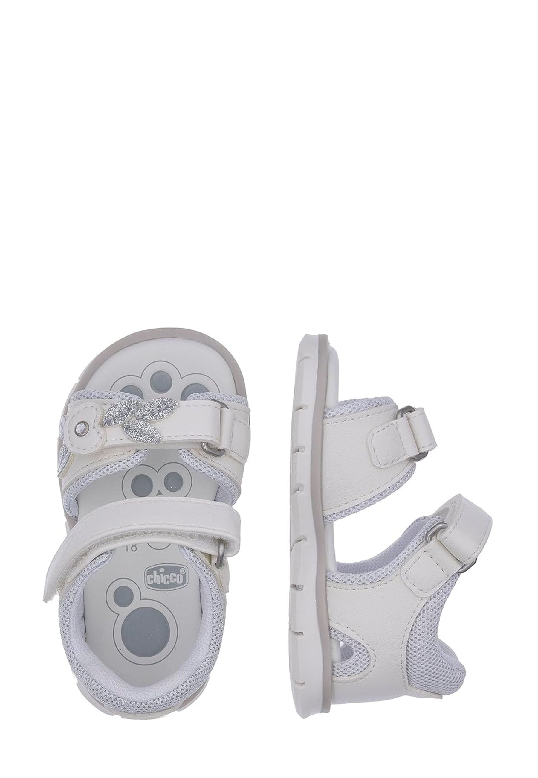 Sandali con strappi Bianco Chicco