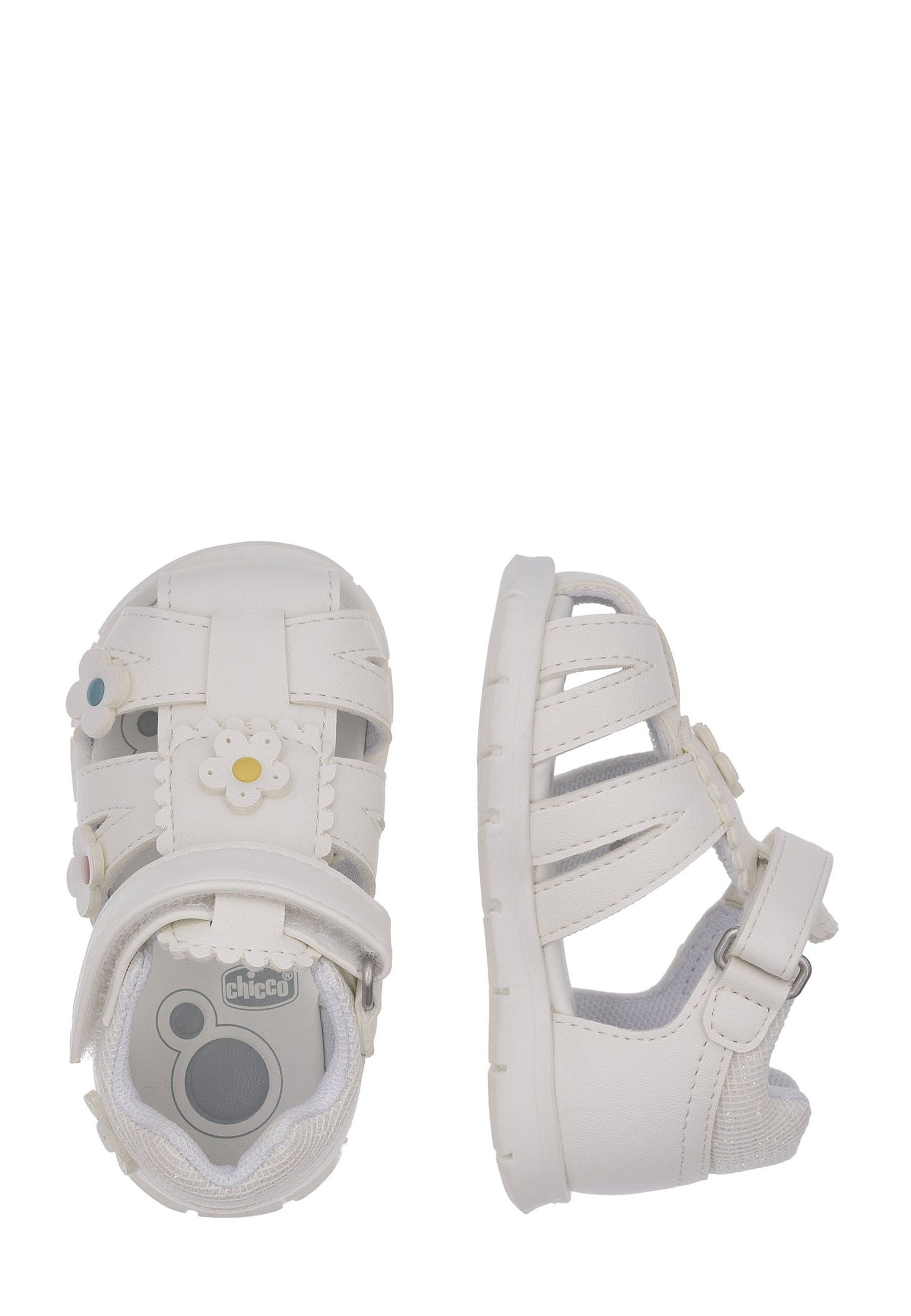 Sandali con strappi Bianco Chicco