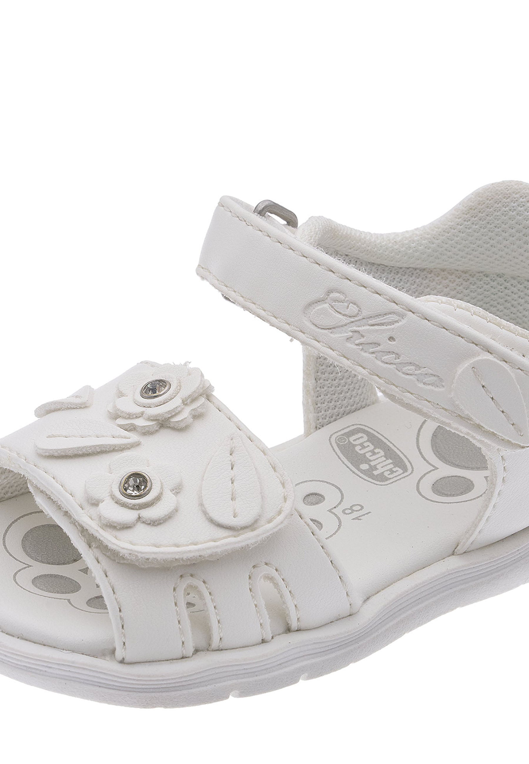 Sandali con strappi Bianco Chicco