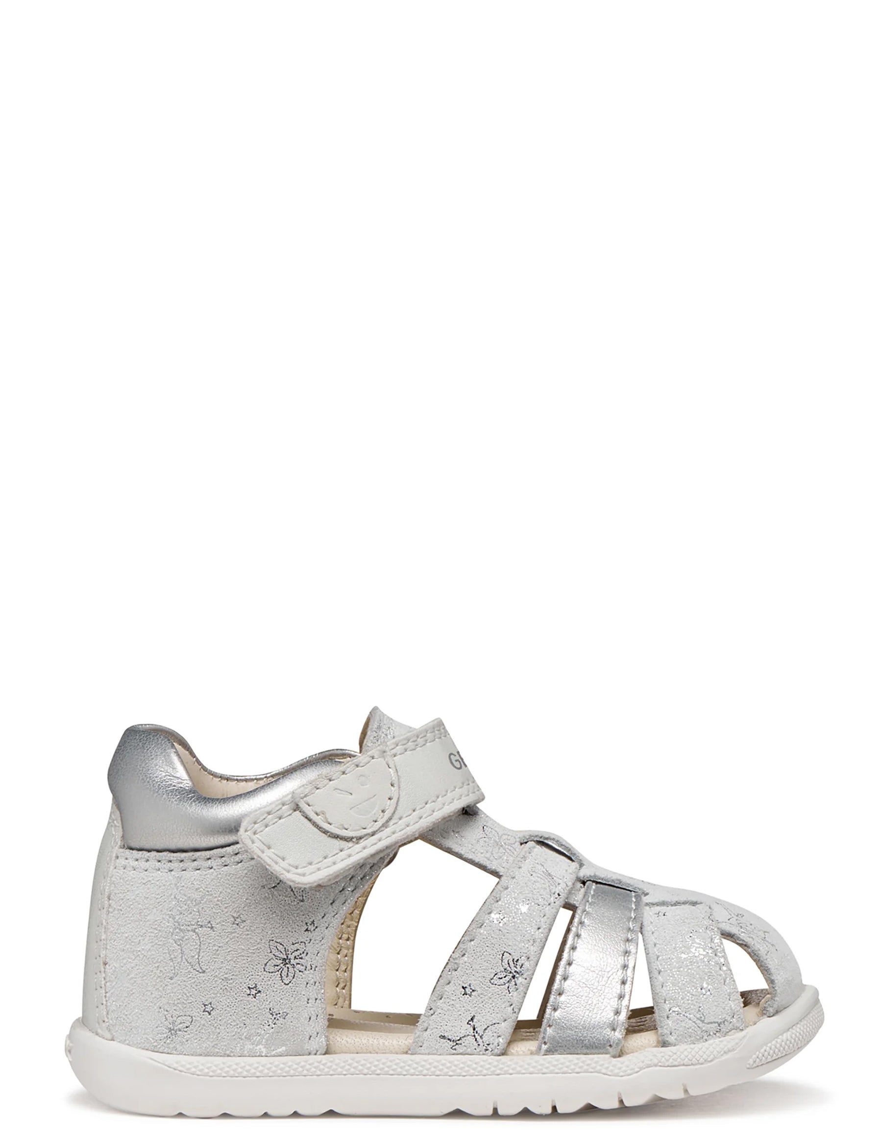 Sandali con strappi Argento Geox