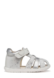Sandali con strappi Argento Geox