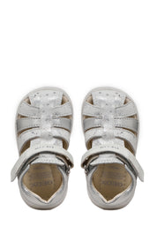Sandali con strappi Argento Geox
