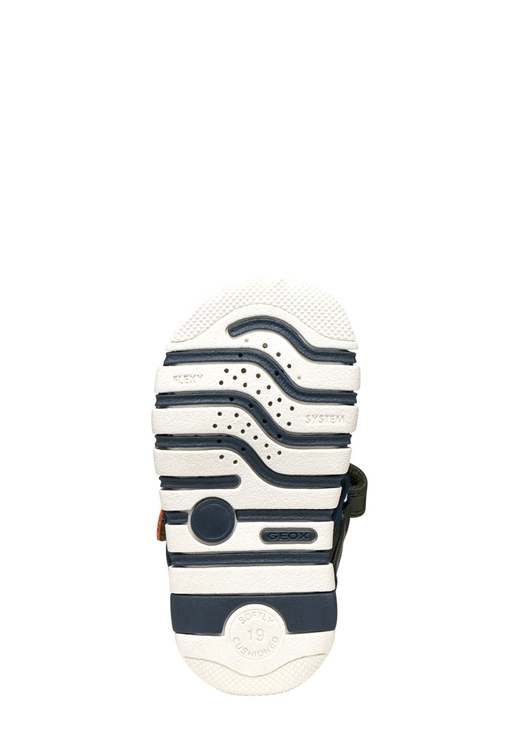 Sandali con strappi Verde Geox