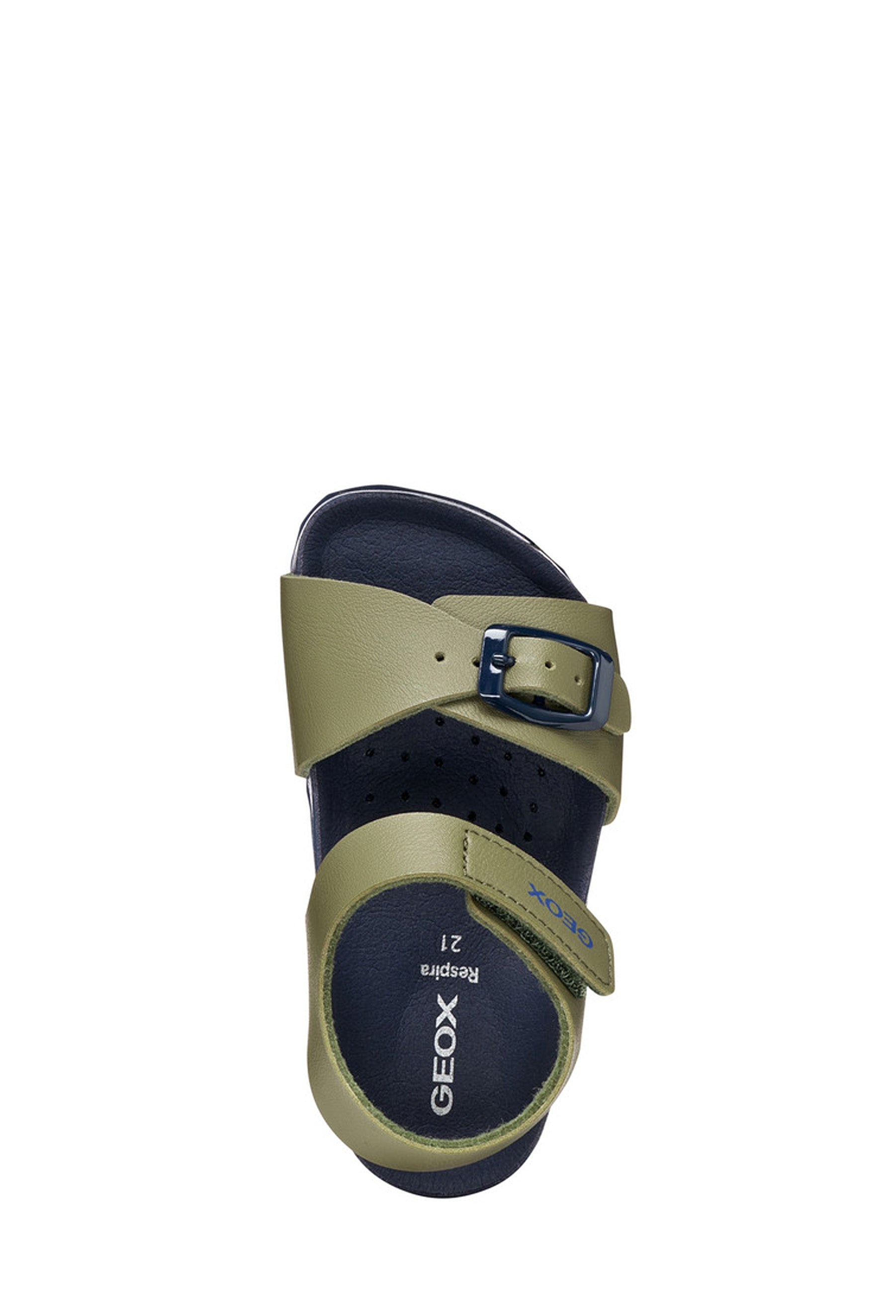 Sandali con strappi Verde Geox