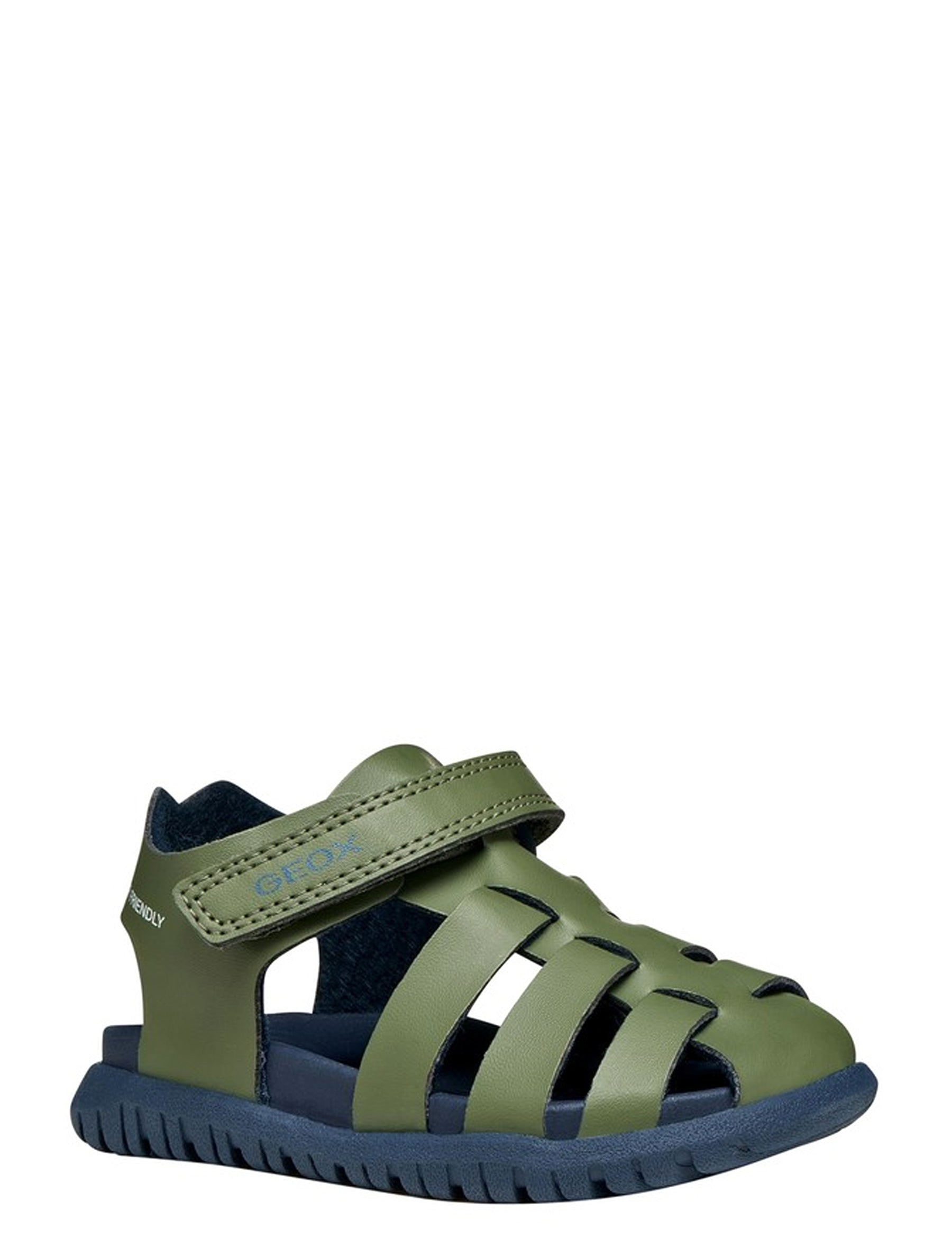 Sandali con strappi Verde Geox
