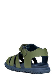 Sandali con strappi Verde Geox