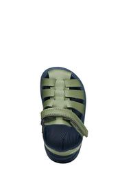 Sandali con strappi Verde Geox