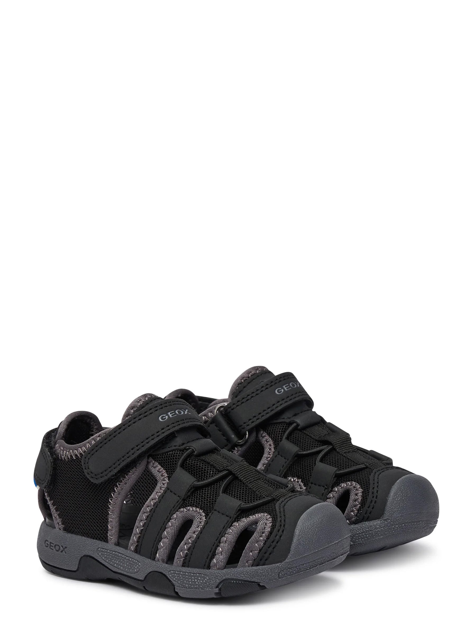 Sandali con strappi Nero Geox