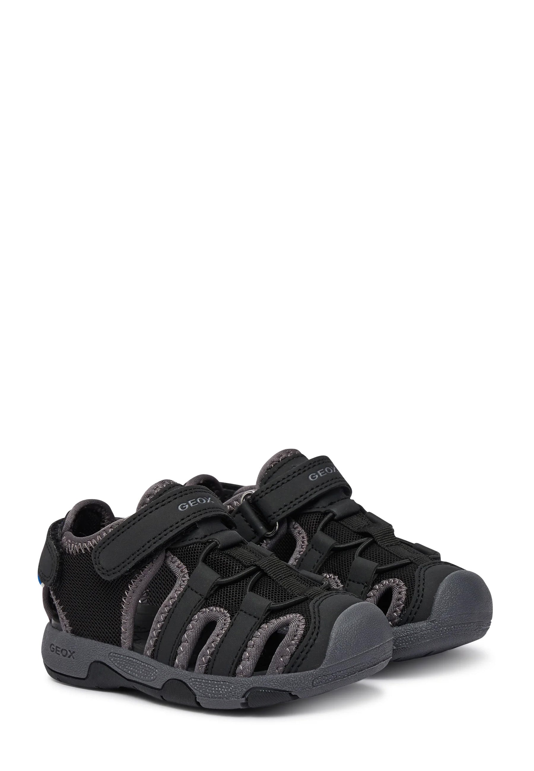 Sandali con strappi Nero Geox