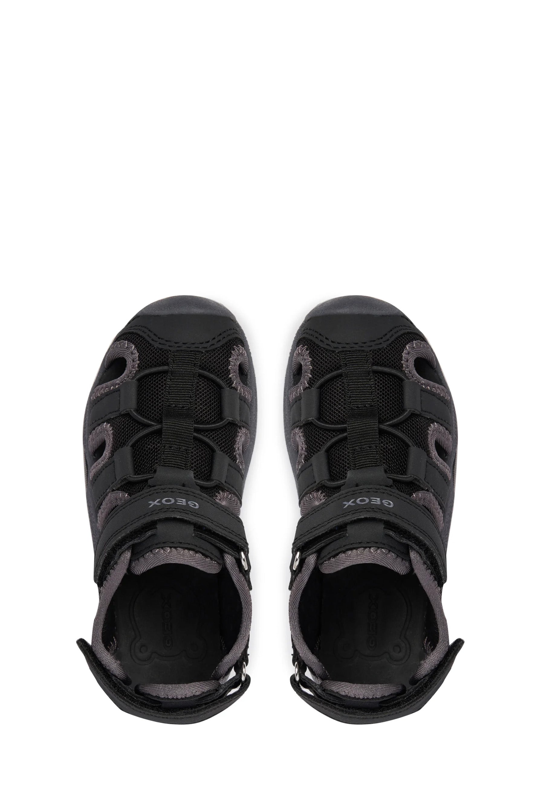 Sandali con strappi Nero Geox