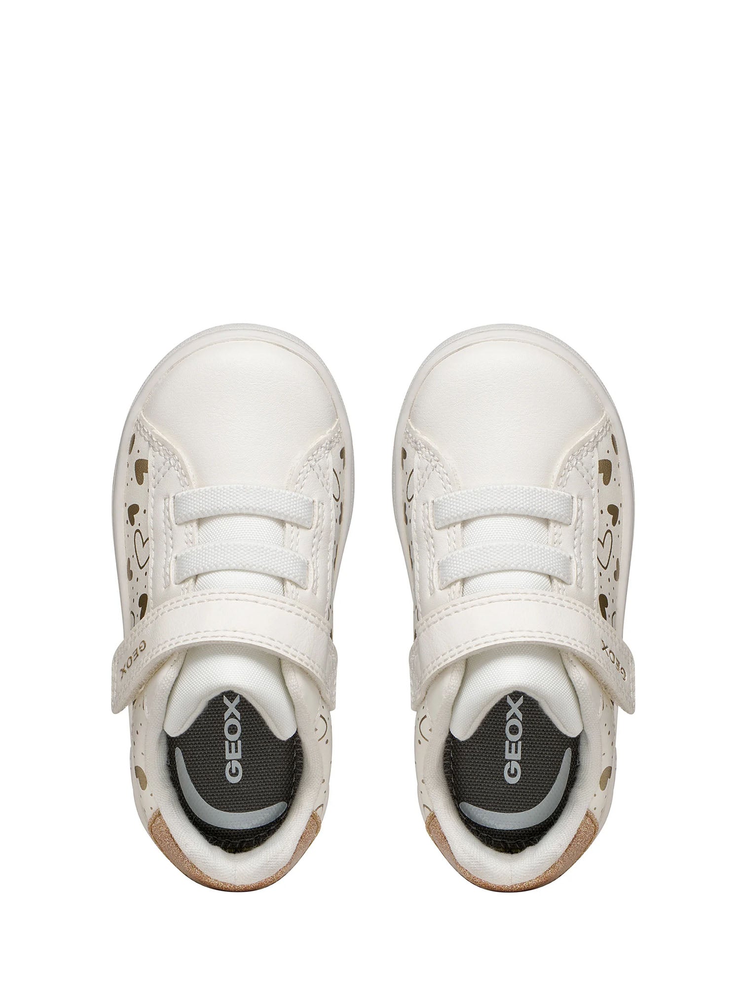 Scarpe con strappi Bianco Oro Geox