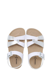 Sandali con strappi Bianco Geox