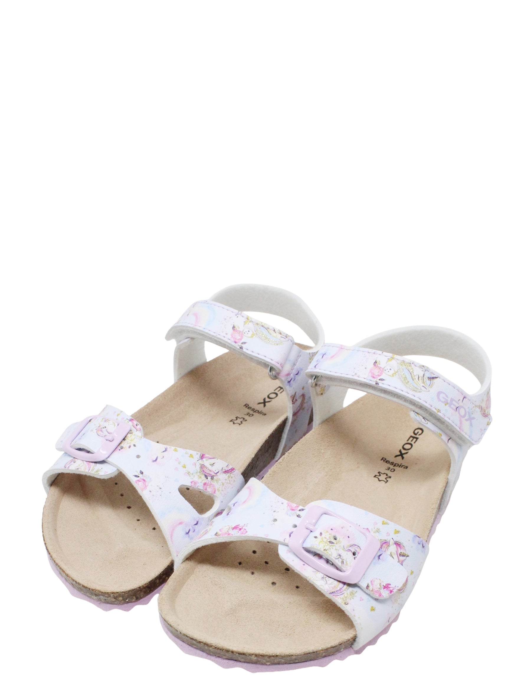 Sandali con strappi Bianco Geox