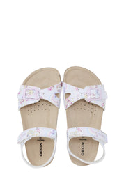 Sandali con strappi Bianco Geox