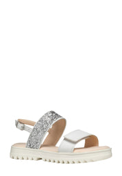 Sandali con strappi Bianco Geox