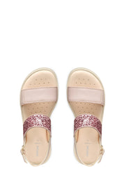 Sandali con strappi Rosa Geox