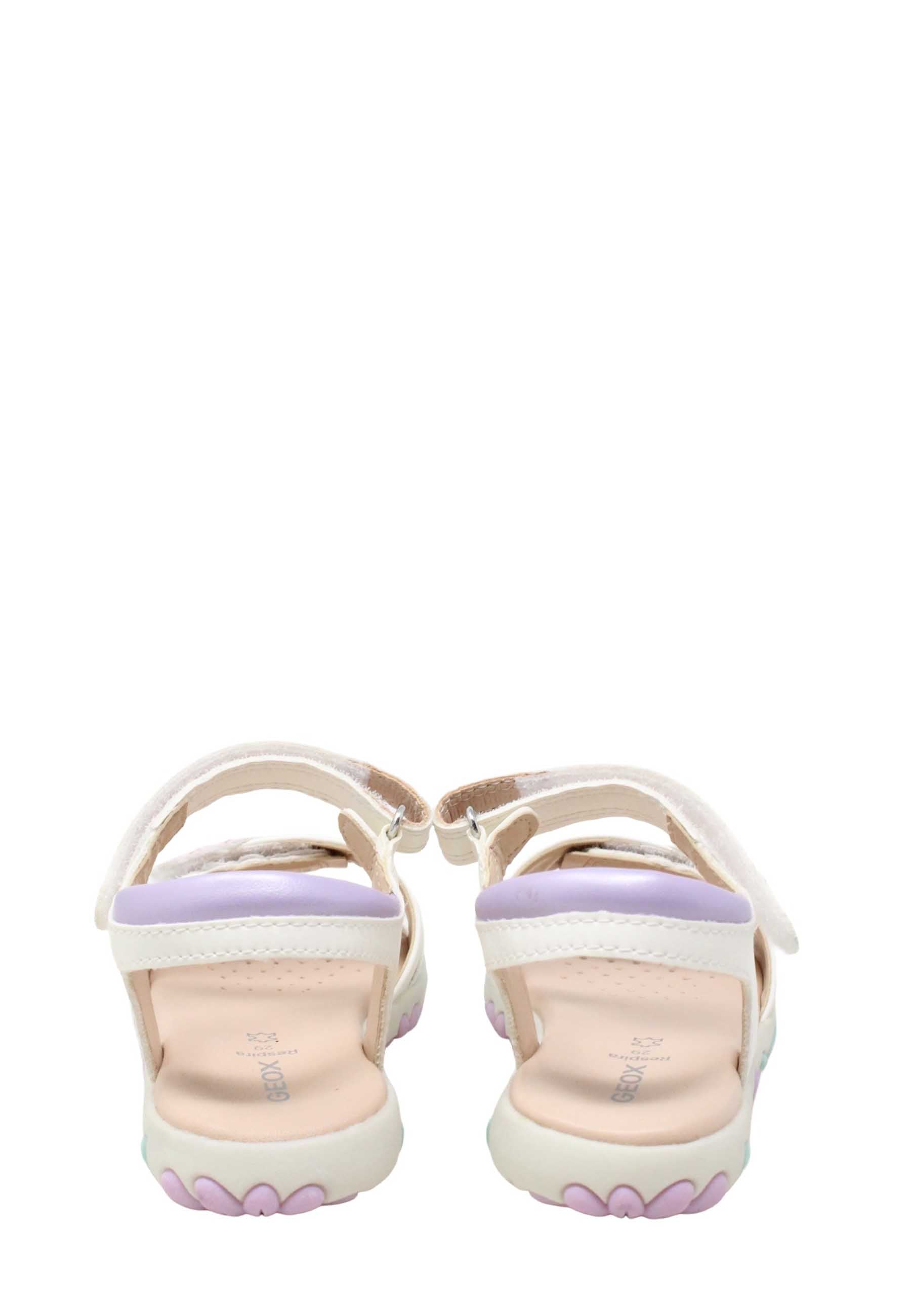 Sandali con strappi Bianco Geox