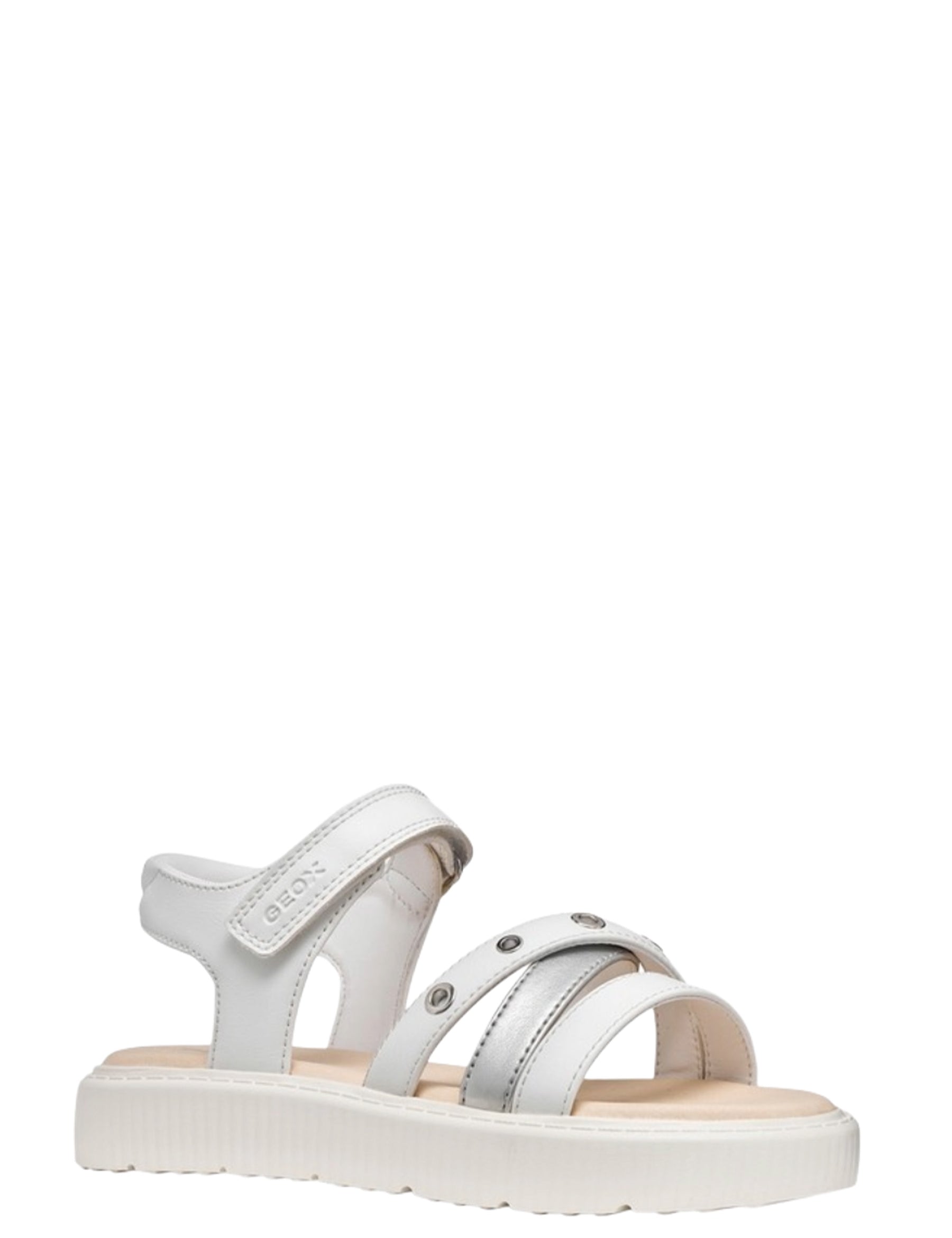 Sandali con strappi Bianco Geox