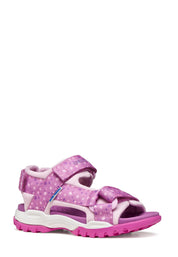 Sandali con strappi Rosa Geox