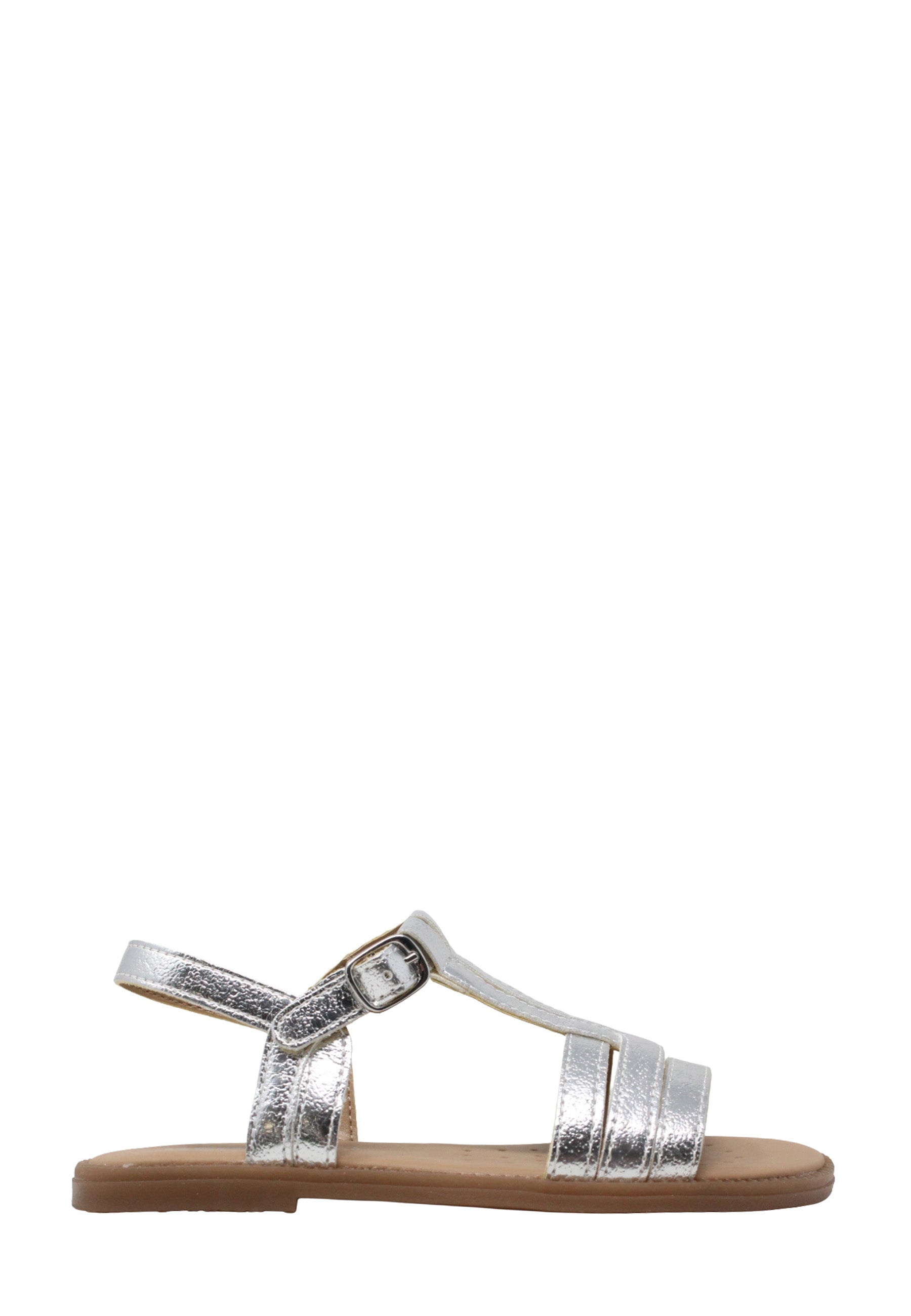 Sandali con strappi Argento Geox