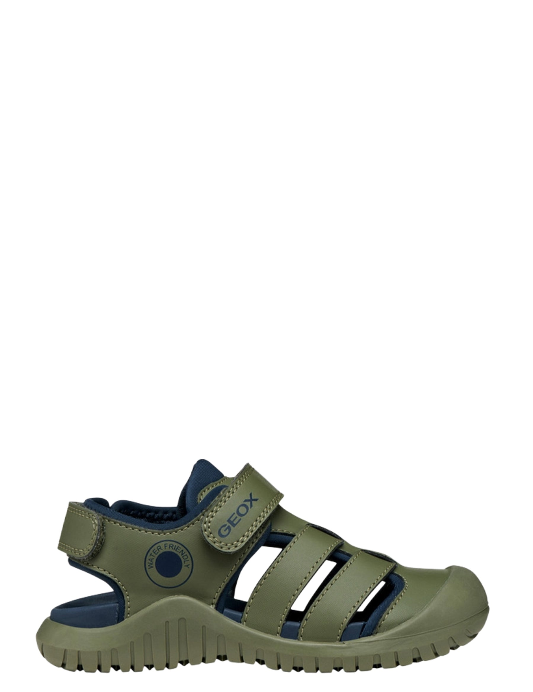 Sandali con strappi Verde Geox
