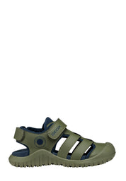 Sandali con strappi Verde Geox