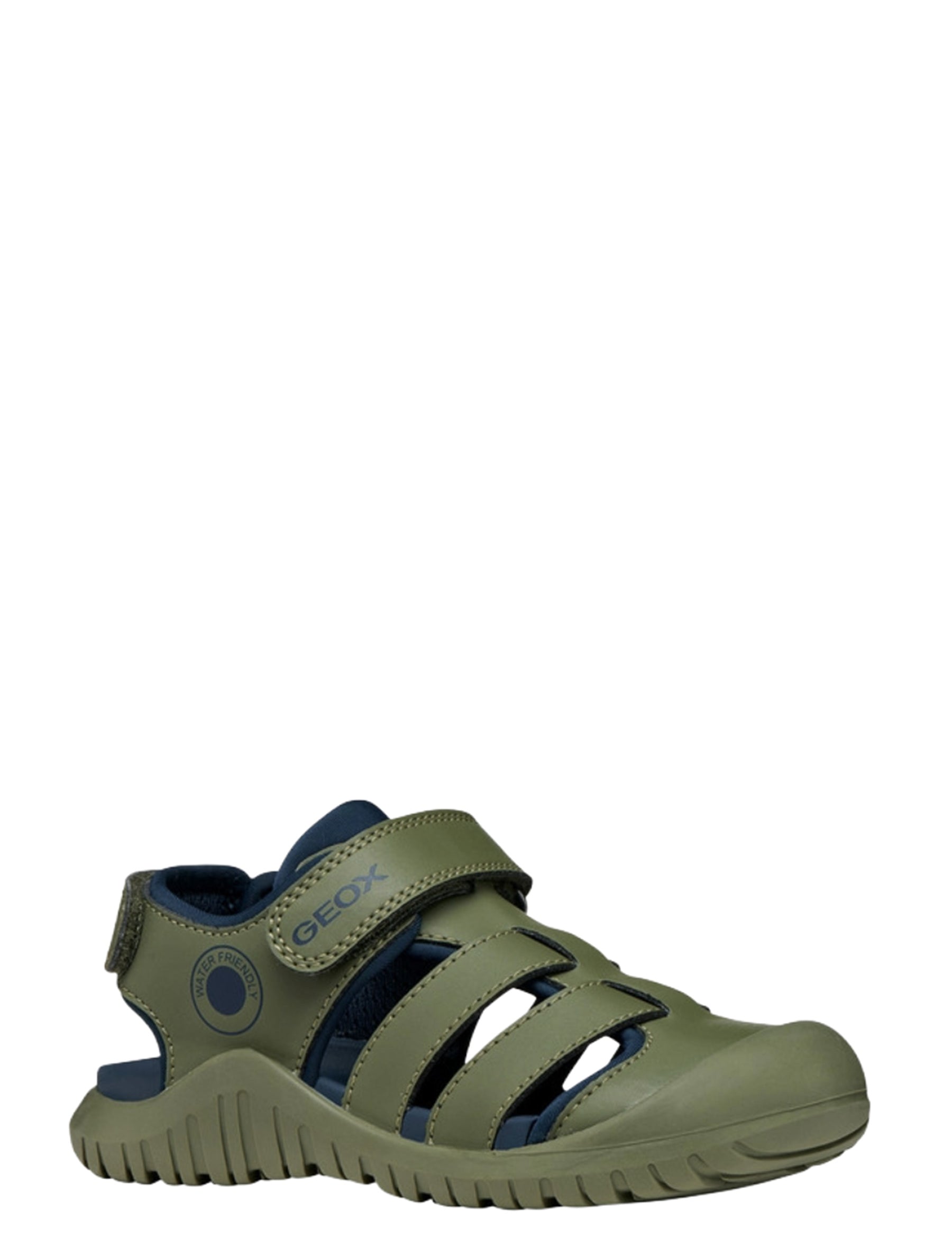 Sandali con strappi Verde Geox