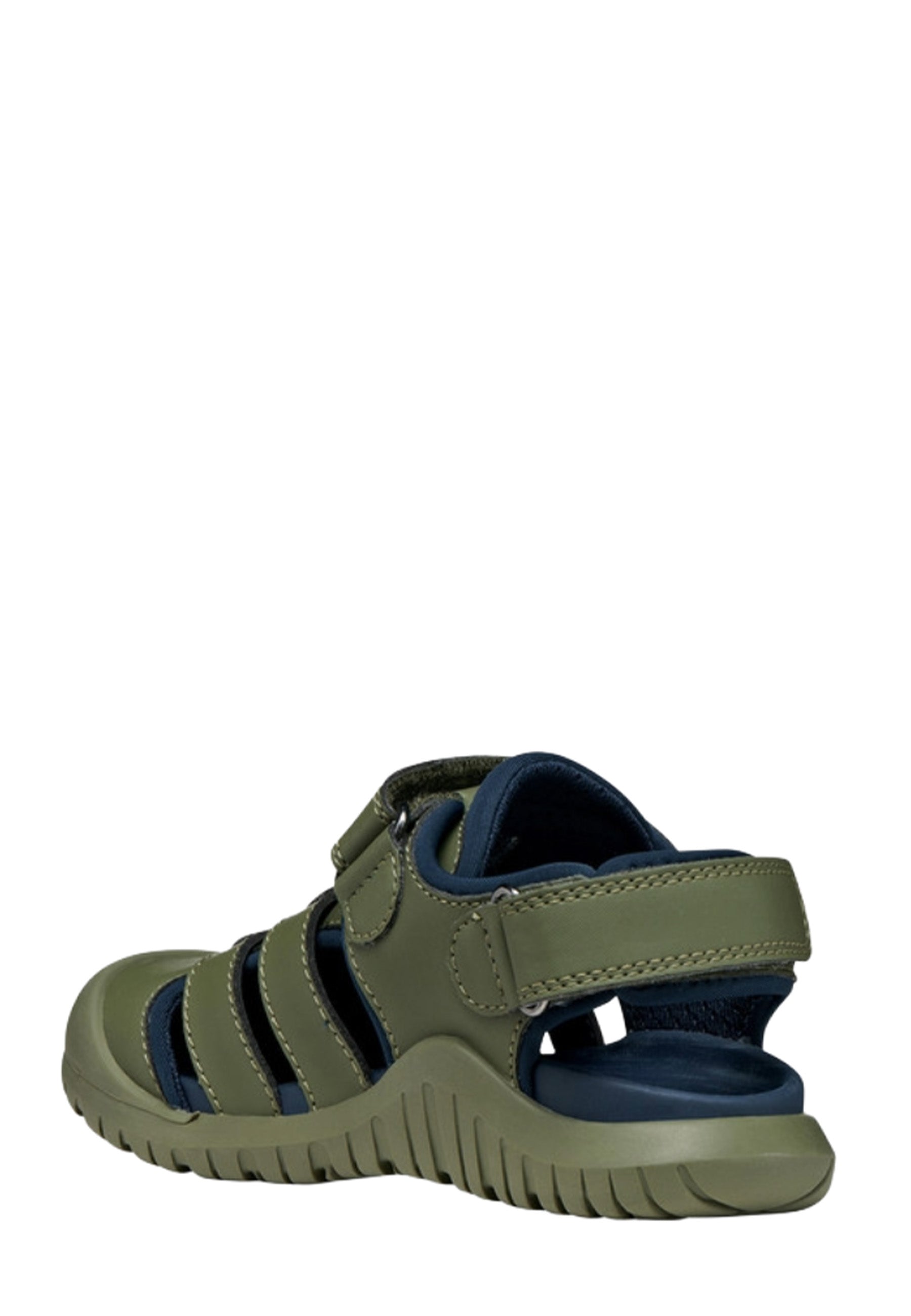 Sandali con strappi Verde Geox