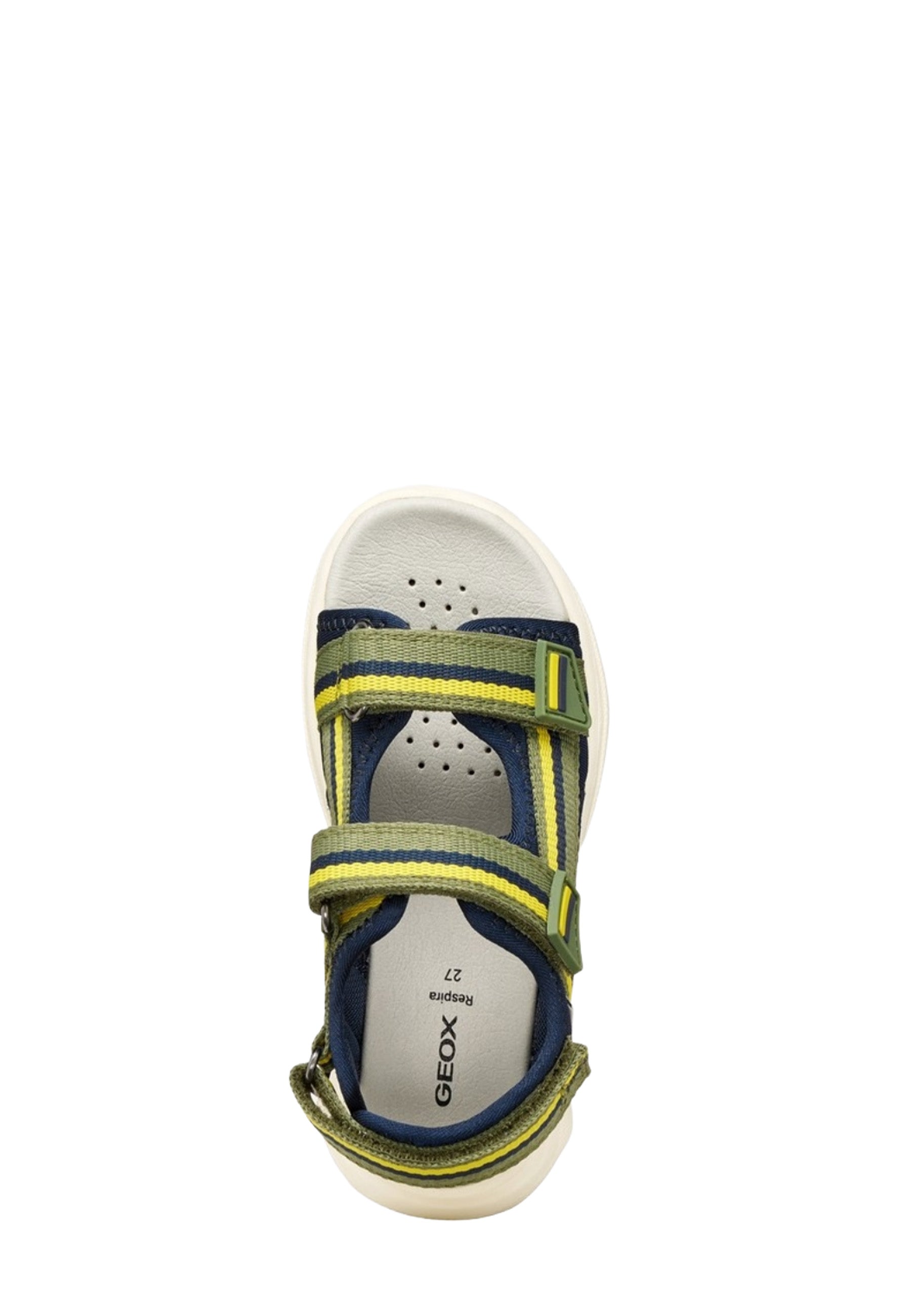 Sandali con strappi Verde Geox