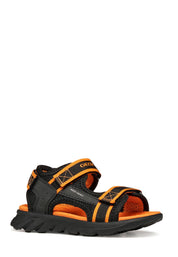 Sandali con strappi Nero Geox