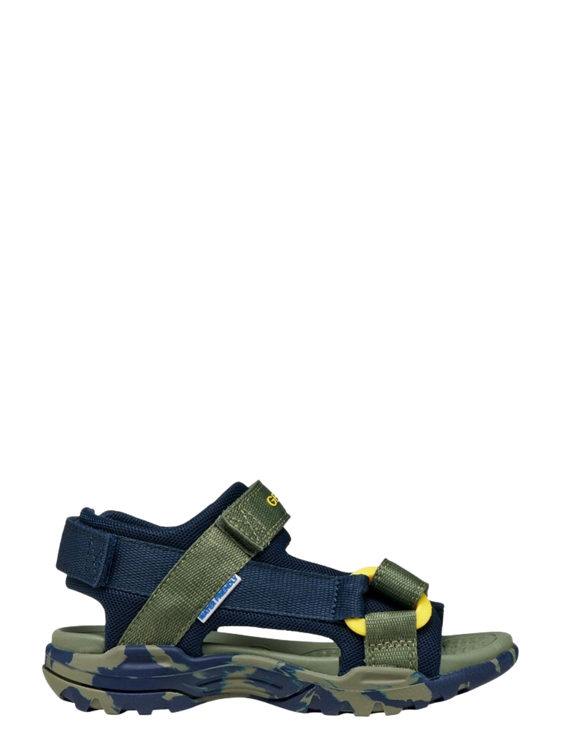 Sandali con strappi Verde Geox