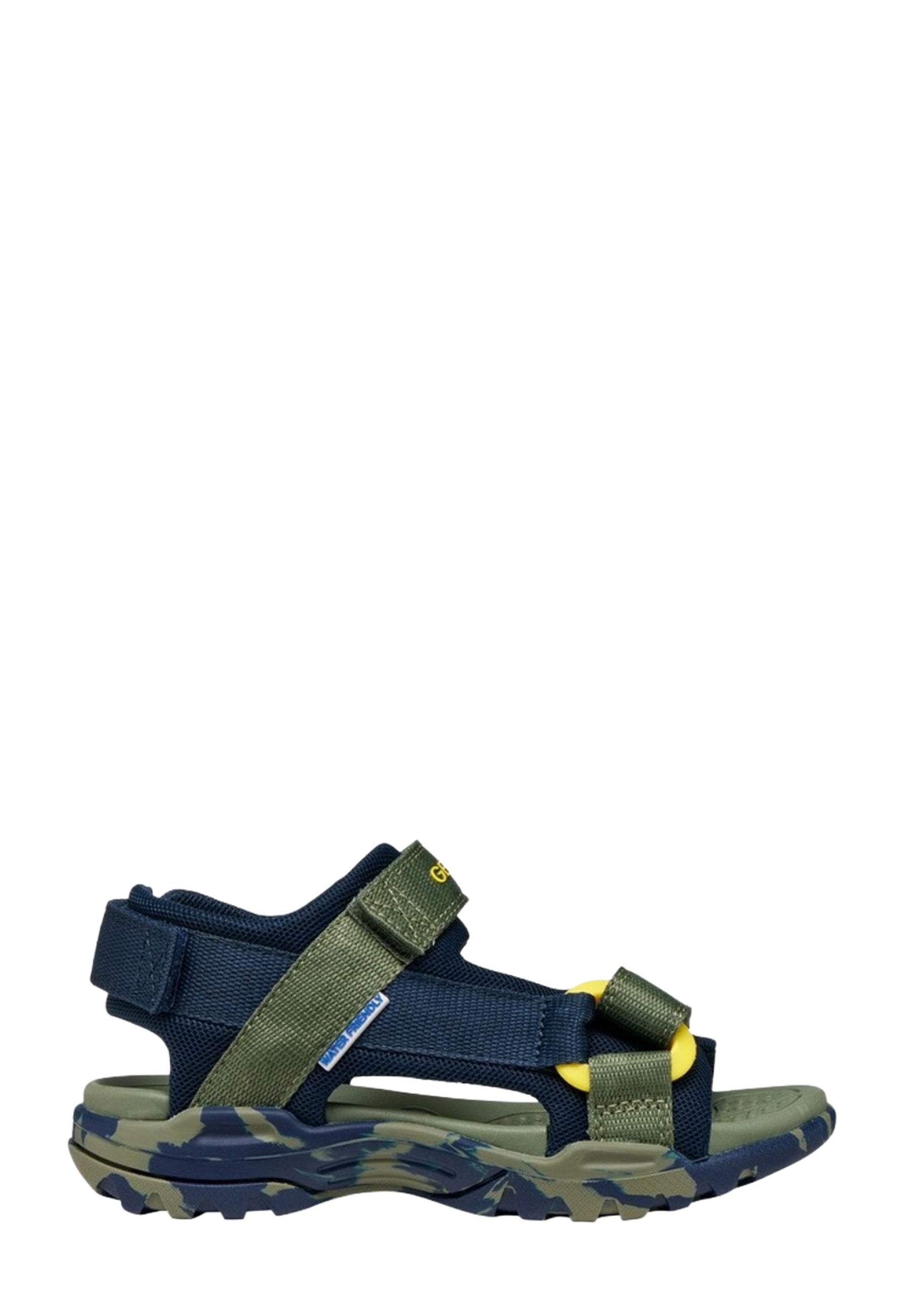Sandali con strappi Verde Geox