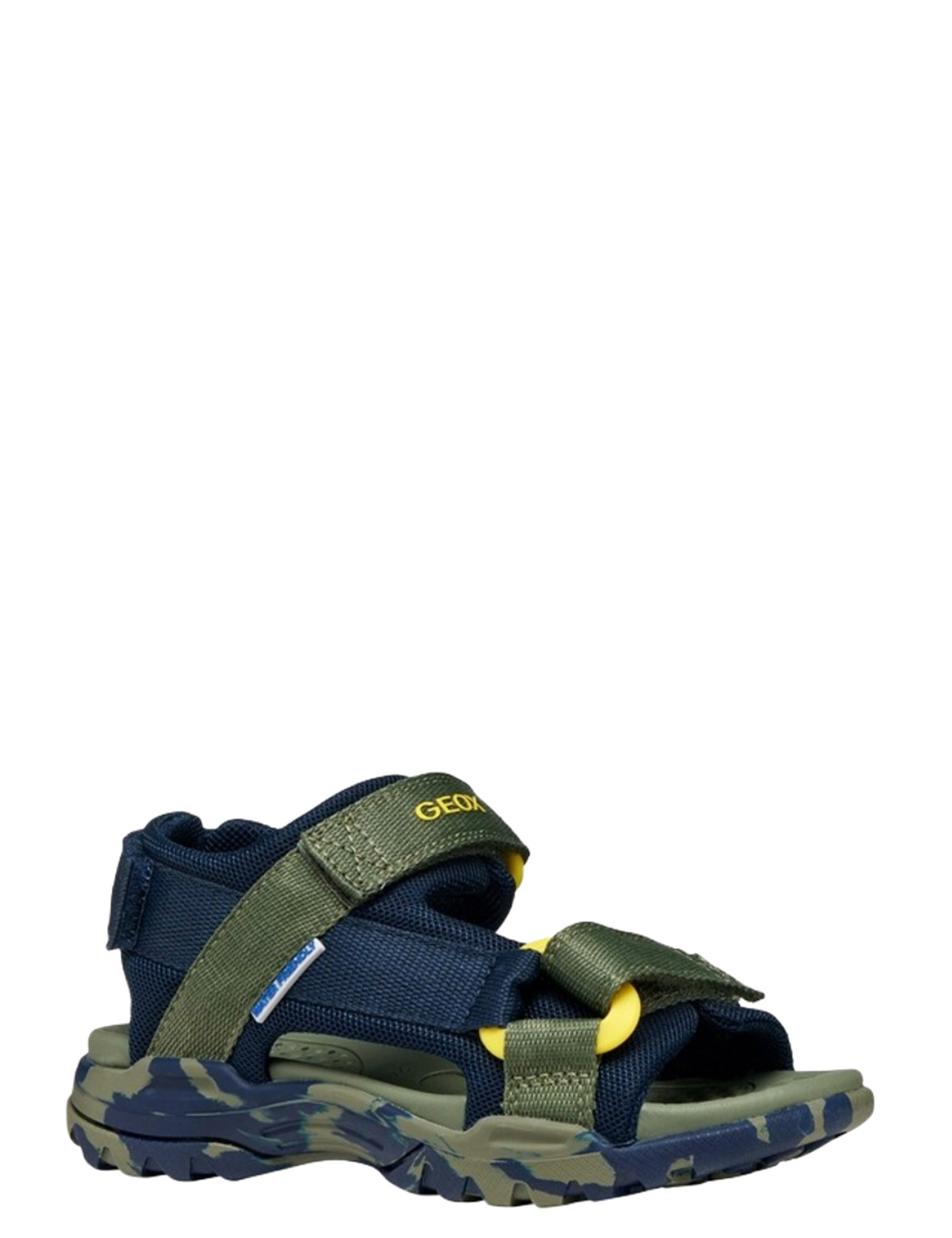 Sandali con strappi Verde Geox