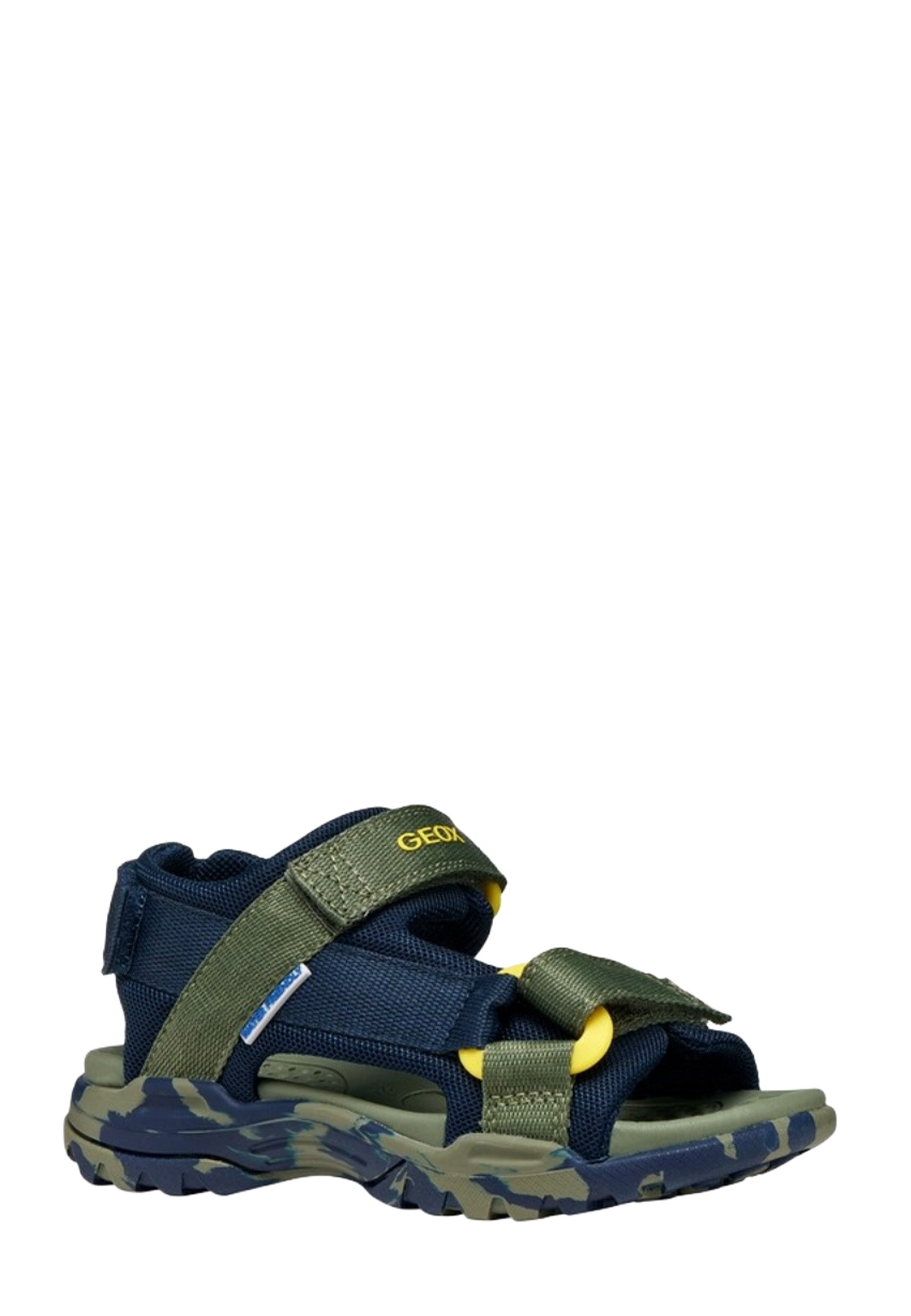 Sandali con strappi Verde Geox