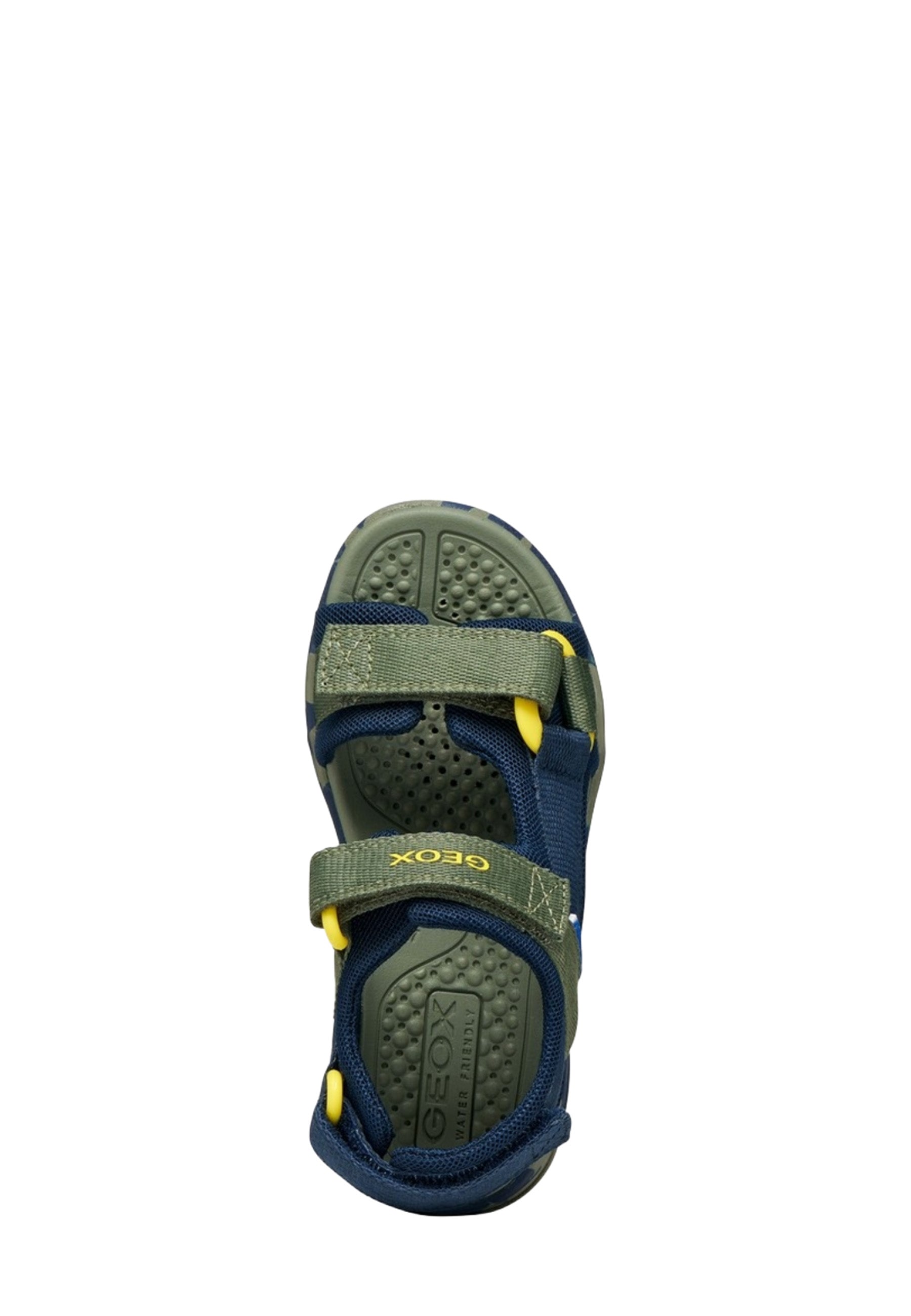 Sandali con strappi Verde Geox