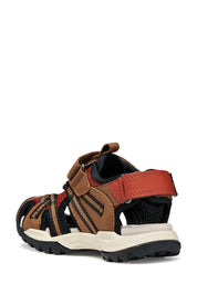 Sandali con strappi Marrone Geox