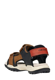 Sandali con strappi Marrone Geox