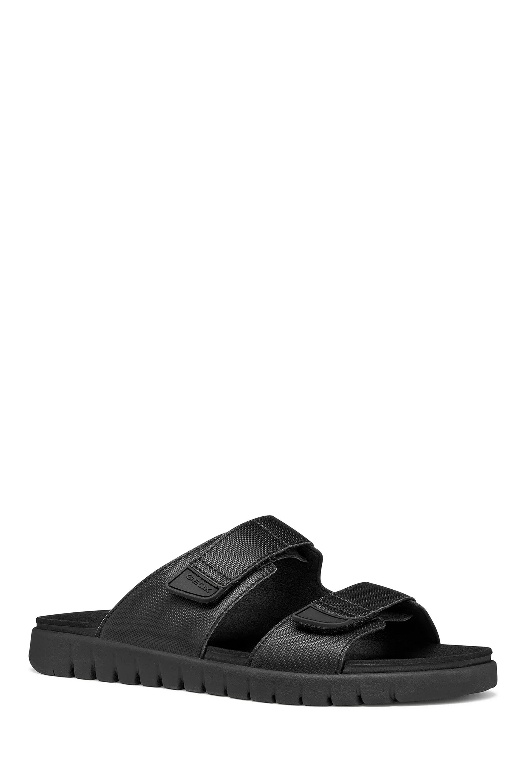 Sandali con strappi Nero Geox