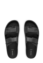 Sandali con strappi Nero Geox