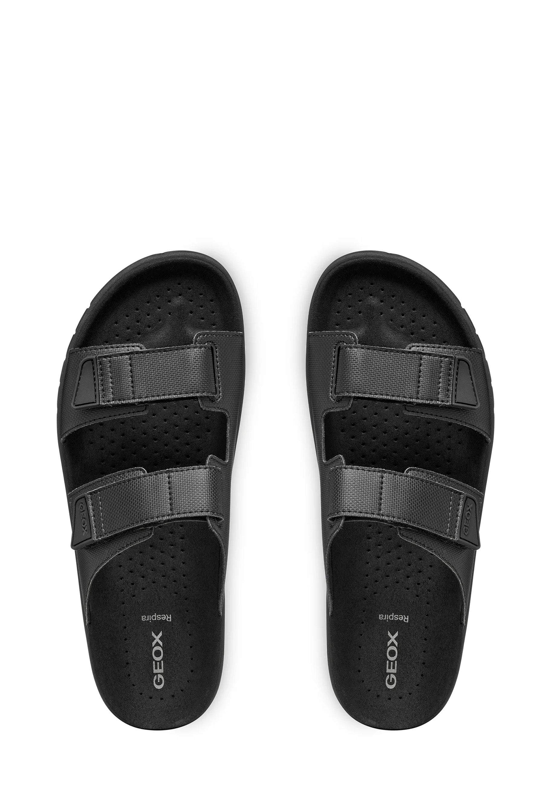 Sandali con strappi Nero Geox