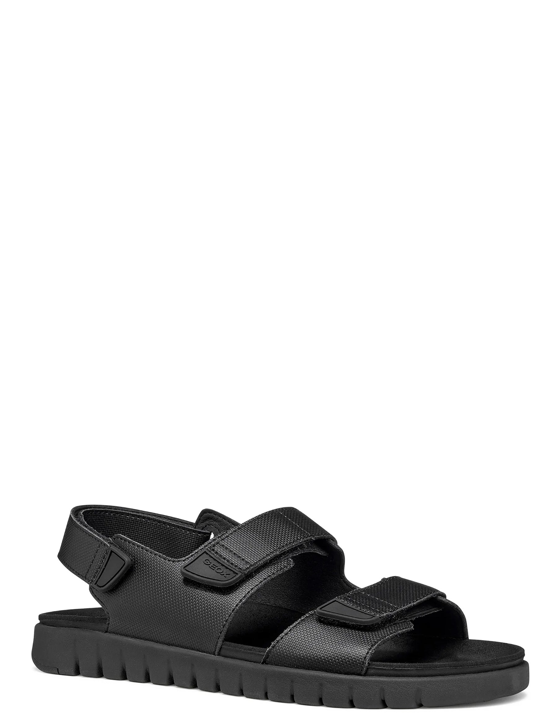 Sandali con strappi Nero Geox