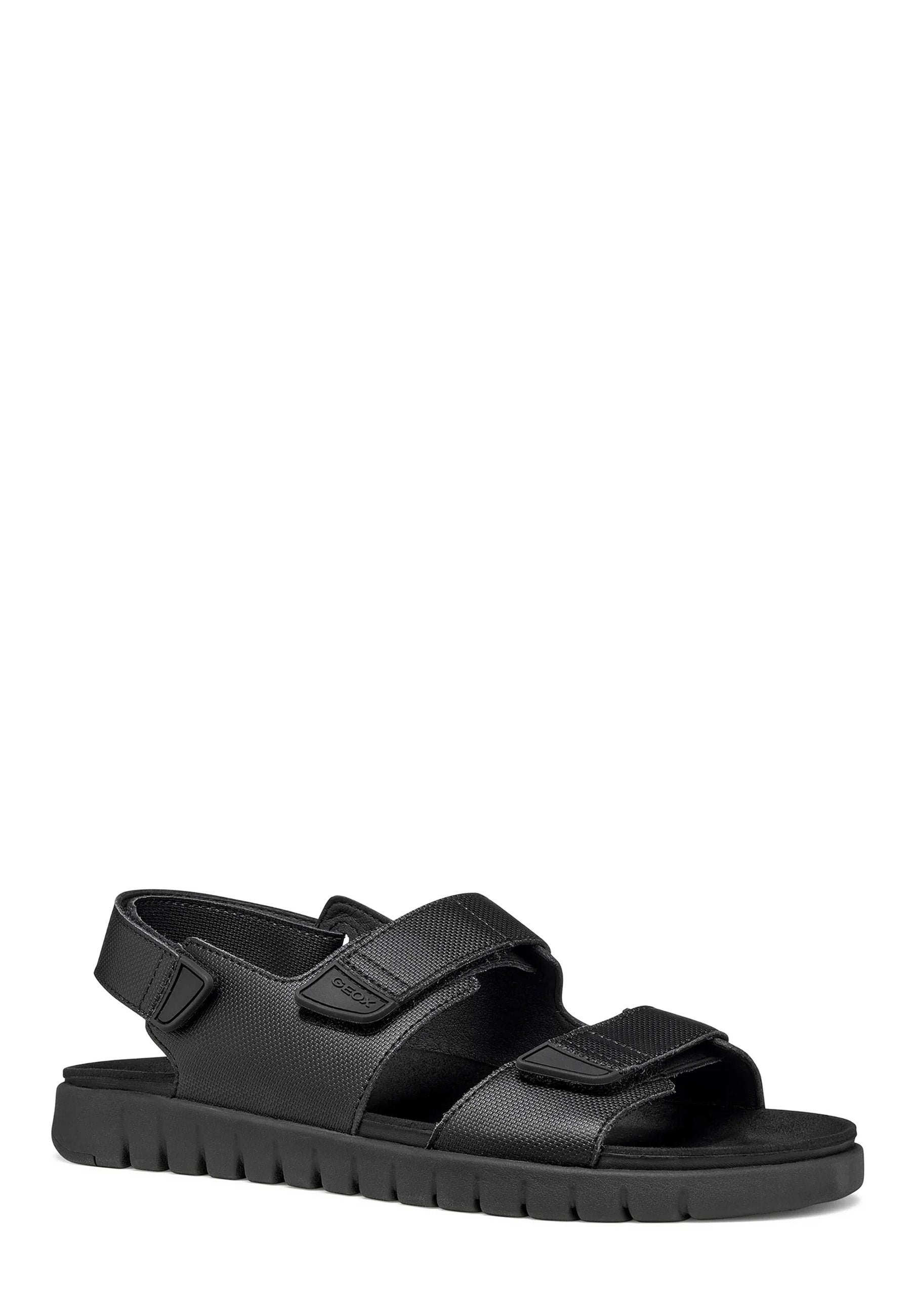 Sandali con strappi Nero Geox