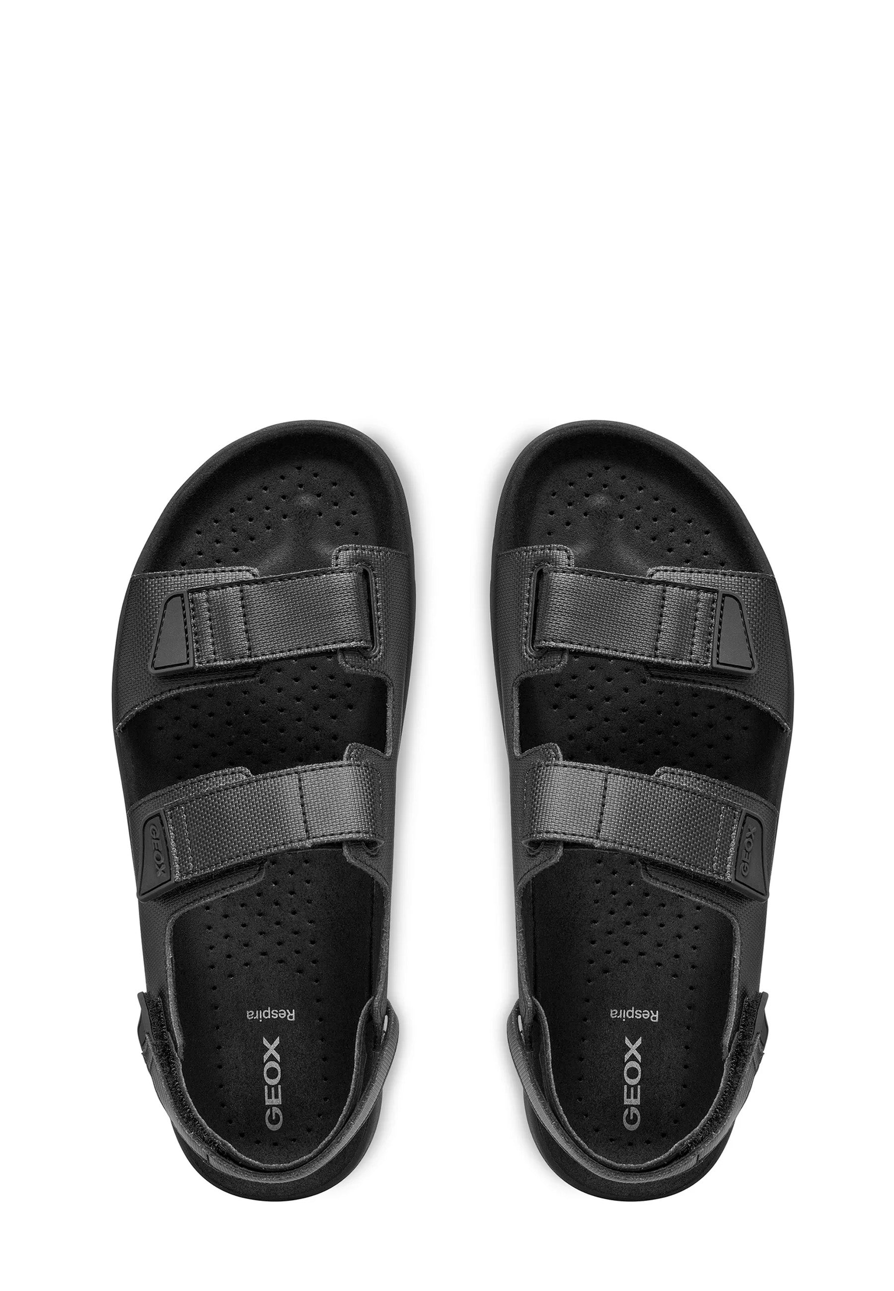 Sandali con strappi Nero Geox