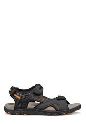 Sandali con strappi Nero Geox