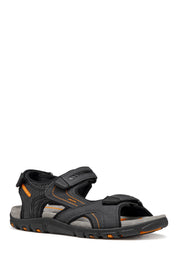 Sandali con strappi Nero Geox
