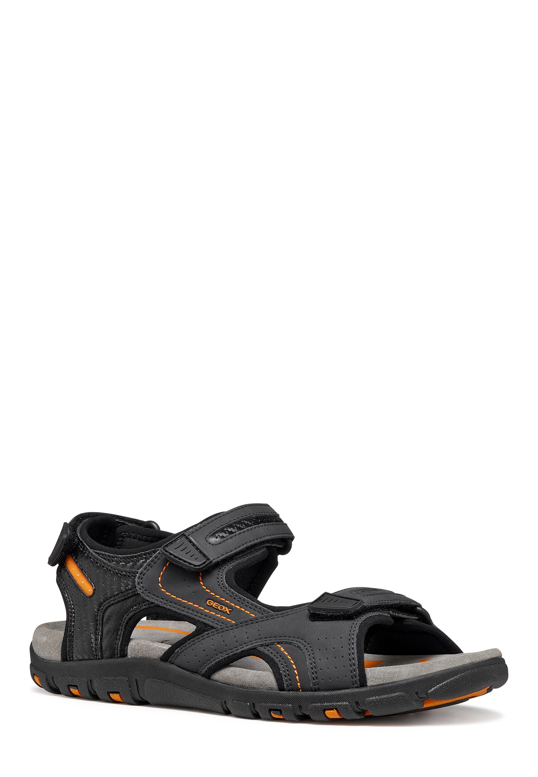 Sandali con strappi Nero Geox