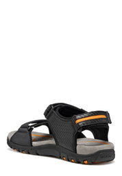 Sandali con strappi Nero Geox