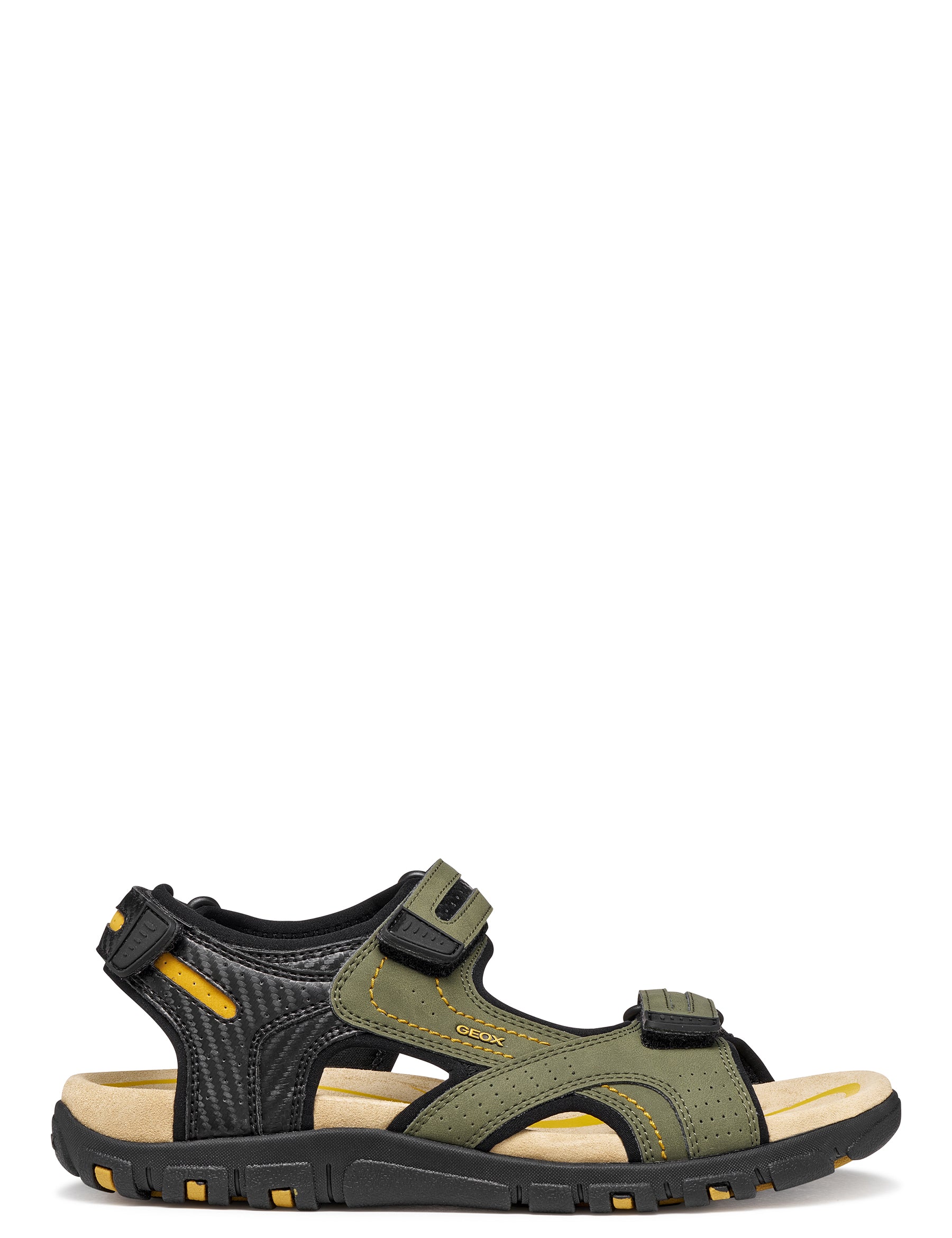 Sandali con strappi Verde Geox